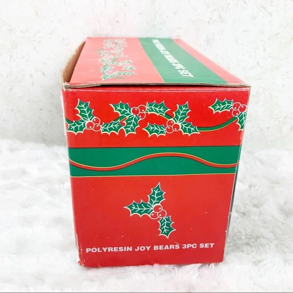 Vintage Dolgencorp joy angel Christmas bear figures patchwork holiday - Picture 12 of 13